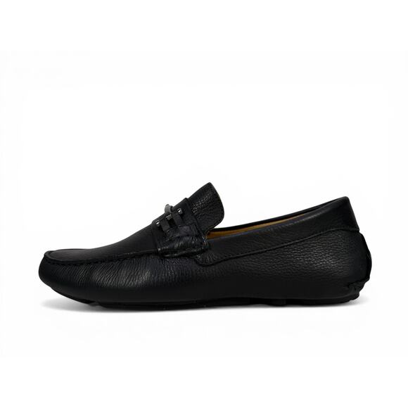 Massimo Matteo Bit Driver Loafer Mens 7.5  Black Leather Moccasin Slip On Luxury main image 8